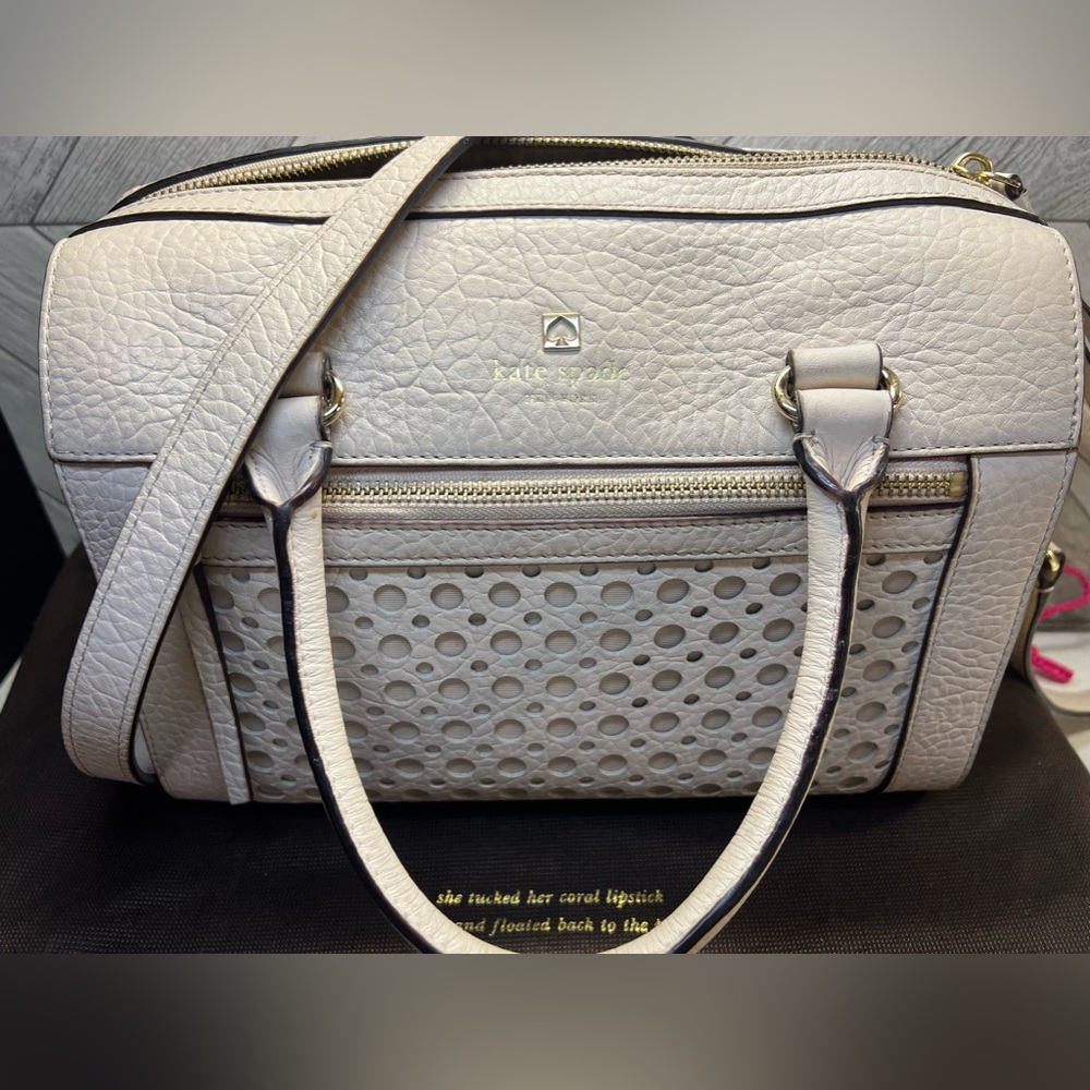 Kate Spade Delaney Perri lane Satchel with cross body strap & dustbag